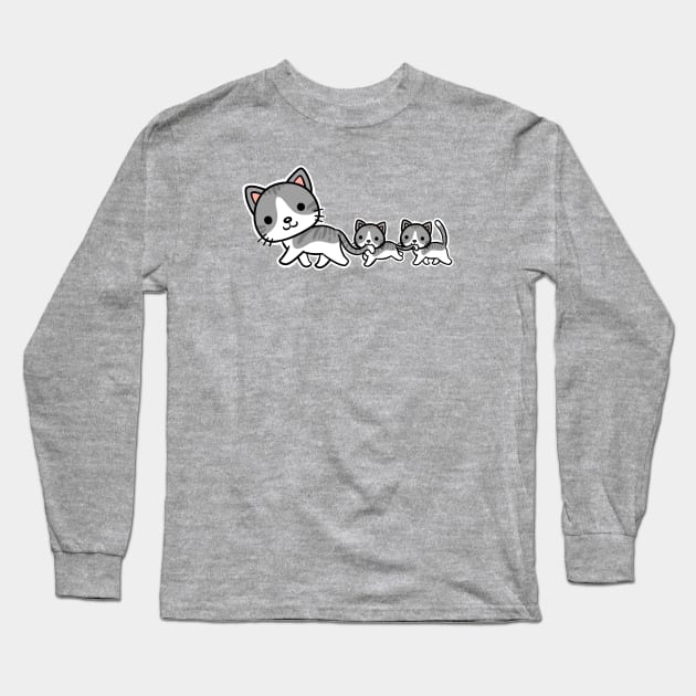 Meow Train Long Sleeve T-Shirt by LuveyxDovey